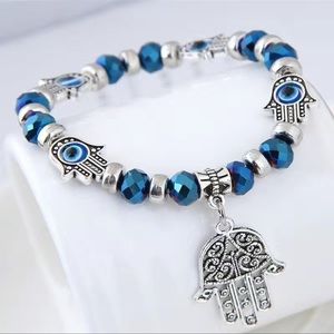 Hamsa Evil Eye Charm Bracelet